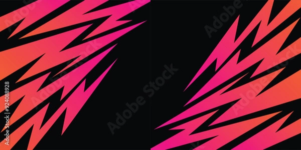 Fototapeta Abstract background with raw jagged spike pattern and with some copy space area