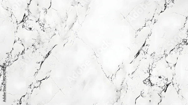Fototapeta The white marble texture is seamless without a border and can be repeated infinitely - Random IA