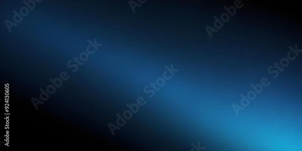 Fototapeta gradient Blue and black background create with ai