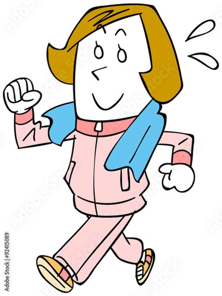 Fototapeta 運動する女性