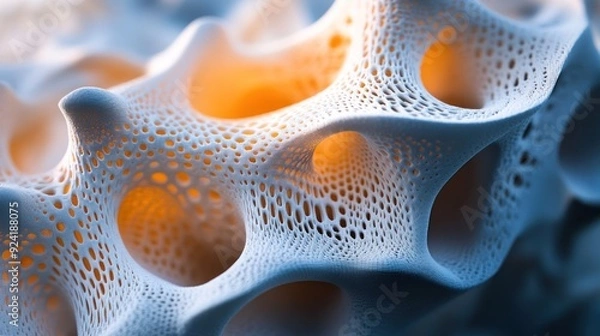 Obraz Abstract 3D Render of a Network Structure