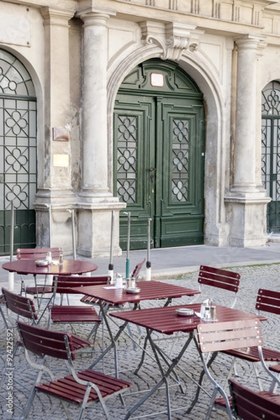 Obraz Cafe Tables and Chairs