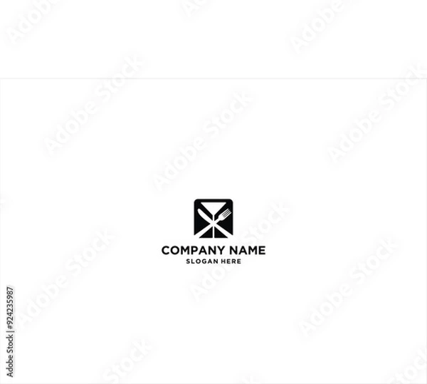 Fototapeta Restaurant Logo Design Vector Illustration