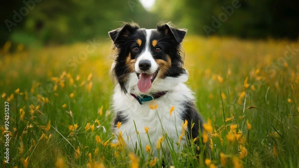Fototapeta dog in a park
