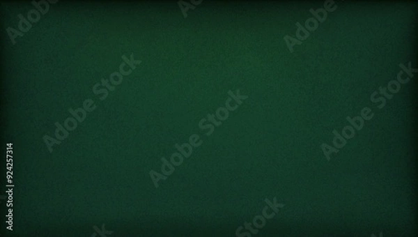 Fototapeta Solid dark green background with a smooth texture and gradient