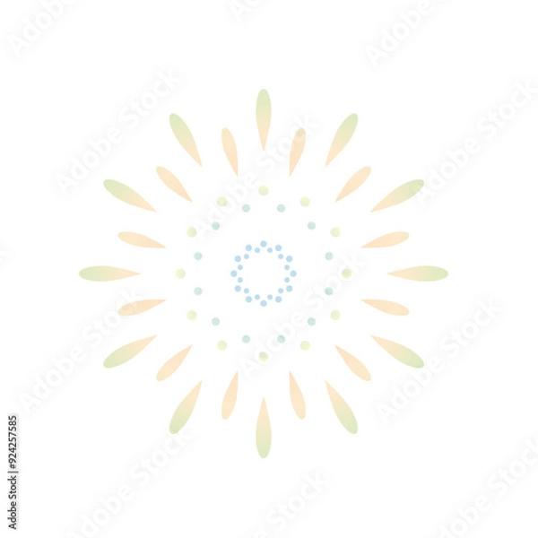 Obraz シンプルな打ち上げ花火のイラスト