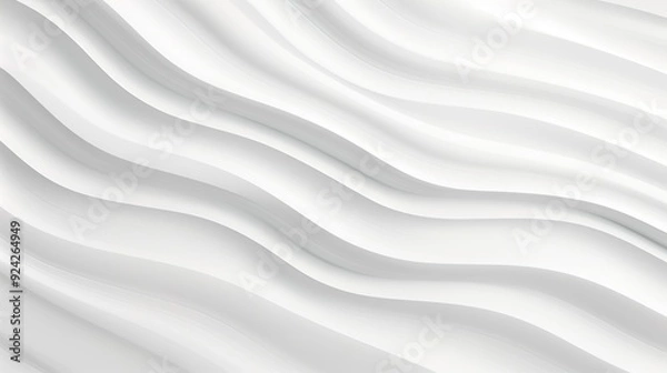 Obraz Abstract white curved lines background.