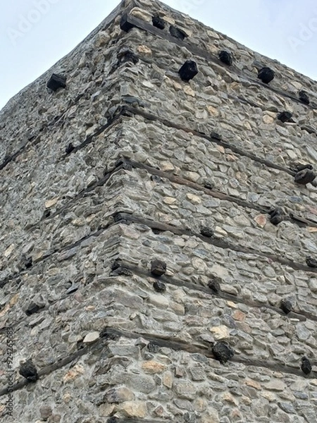 Fototapeta old stone wall, vintage wall