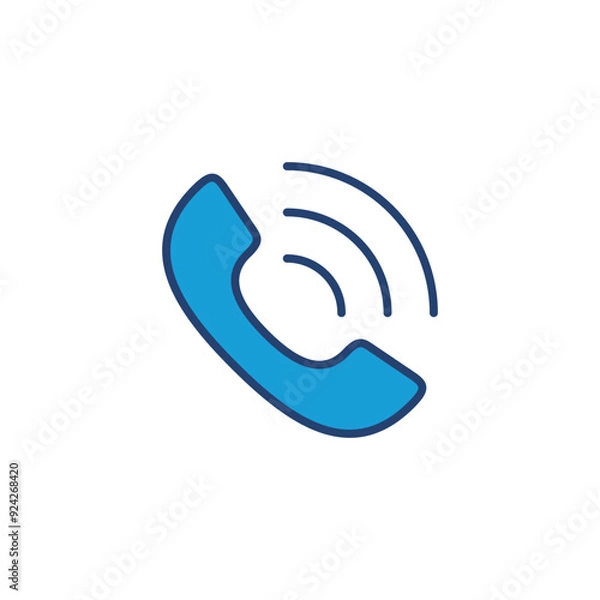 Obraz Call icon vector. telephone icon vector. phone icon vector. contact us