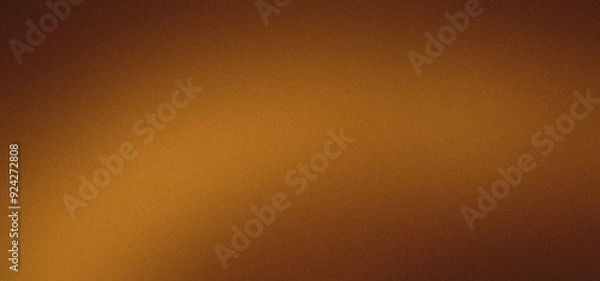 Obraz Abstract background with yellow brown gradient, grainy, grunge noise, stain, website banner design, copy space