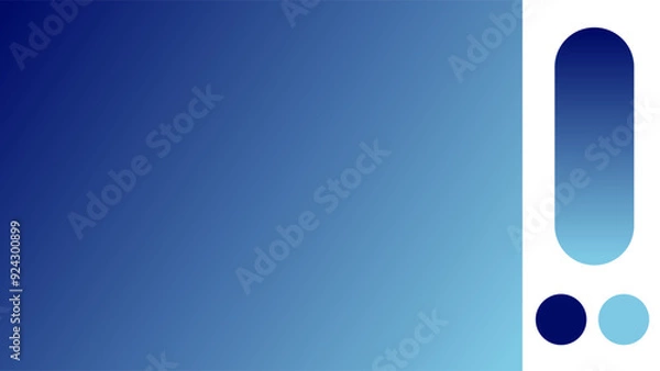 Obraz Navy blue and baby blue gradient background with light blurred pattern. Abstract illustration with gradient blur design. Blurred colored abstract background. Colorful gradient. Vector illustration