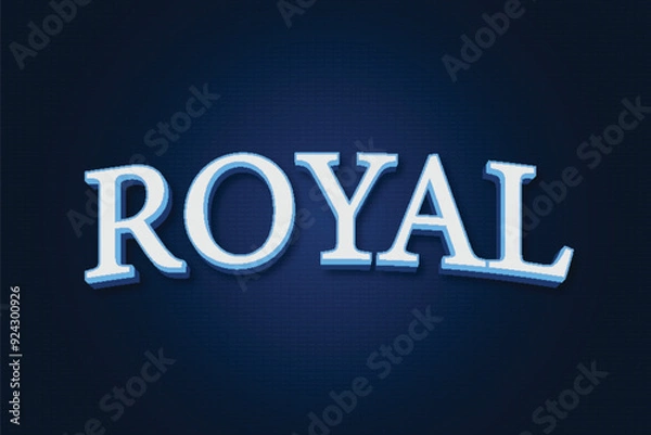 Obraz Royal typography premium editable 3d editable text style effect