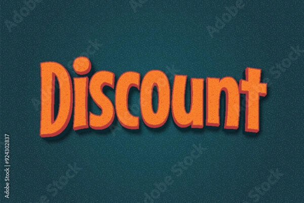 Obraz Discount typography premium editable 3d editable text style effect