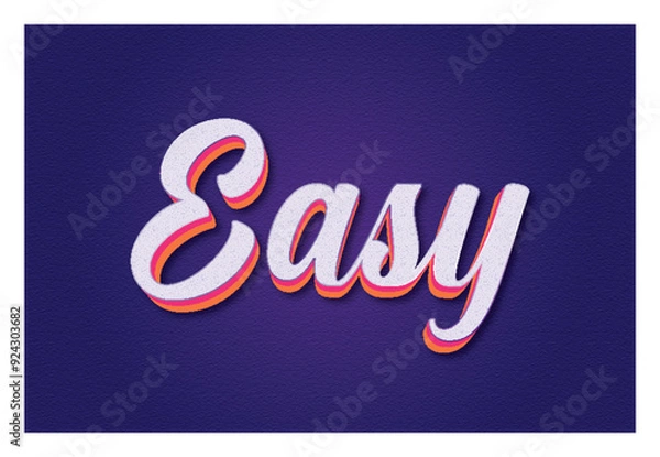 Obraz Easy typography premium editable 3d editable text style effect