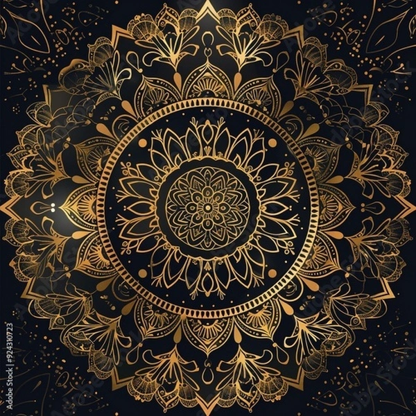 Fototapeta Mandala abstract modern floral background design