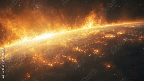 Fototapeta sun in space