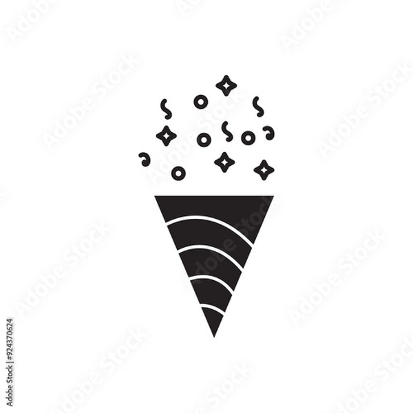 Obraz confetti logo  icon