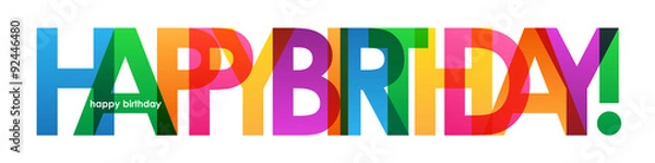 Fototapeta Karta Vector "SZCZĘŚLIWEGO URODZINY"