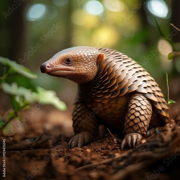 Fototapeta Pangolin Close-Up