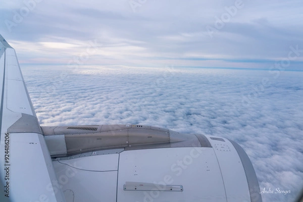 Obraz Ausblick aus einen Flugzeugfenster