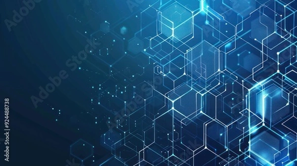 Fototapeta Abstract Digital Network Pattern Background