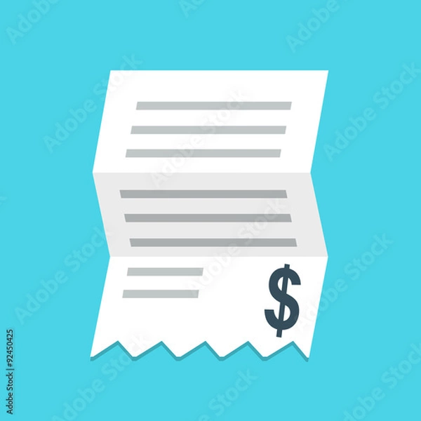Fototapeta Vector Invoice Icon