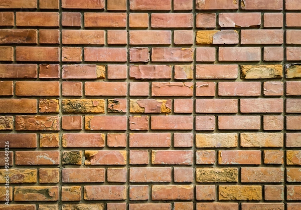 Fototapeta Red brick wall texture or background.