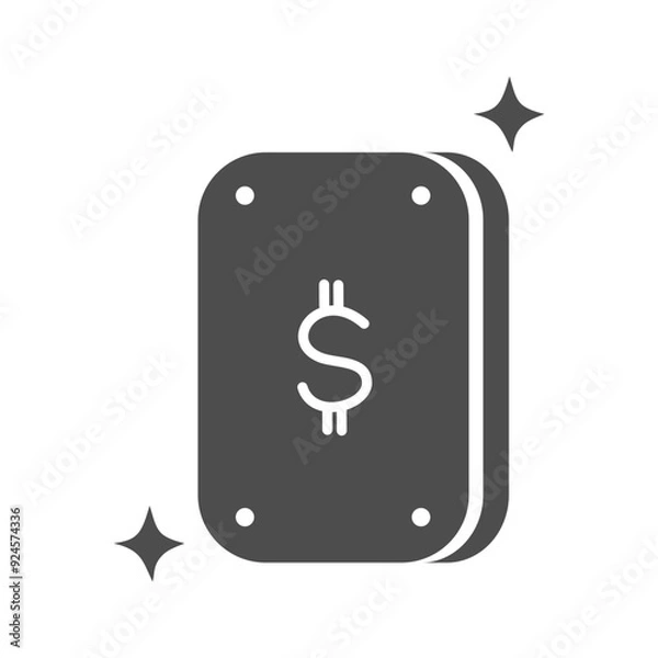 Obraz Gold Solid Icon