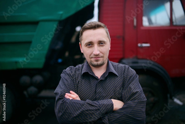 Fototapeta portrait of driver
