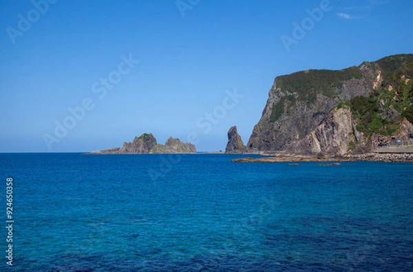 Obraz 積丹半島｜積丹ブルーの世界、「積丹ウェストコースト」からの眺望
