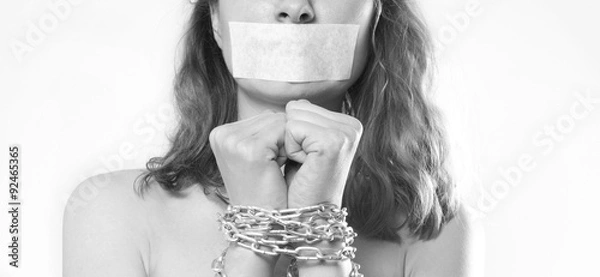 Obraz kobieta w niewoli