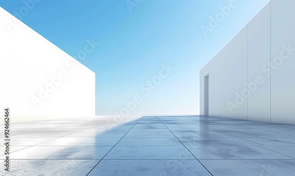 Fototapeta empty white room