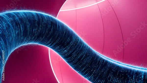 Fototapeta pipe background with pink color