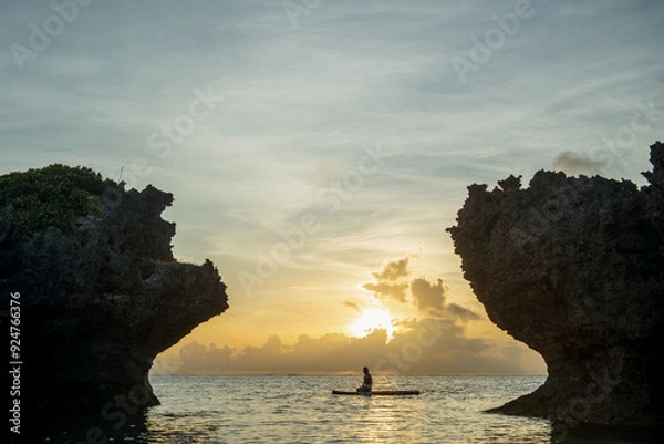 Obraz 海でのサンライズ