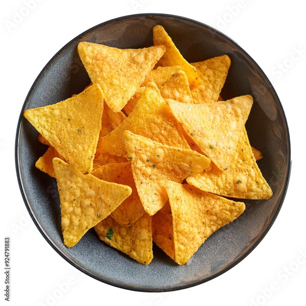 Fototapeta savory and delicious corn snacks top view