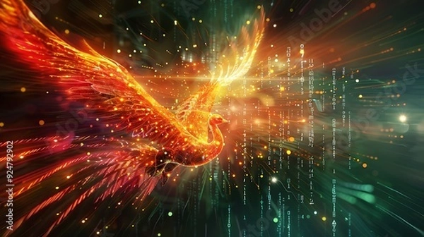 Fototapeta Abstract digital art