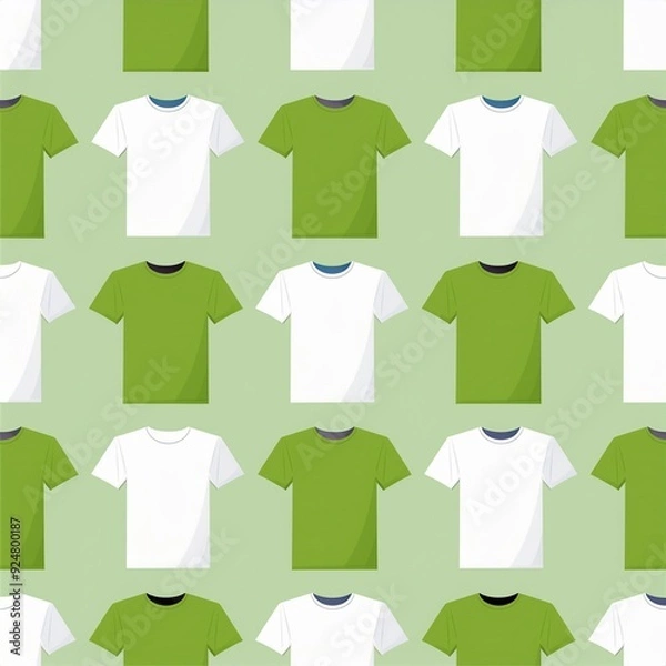 Fototapeta set of t shirts