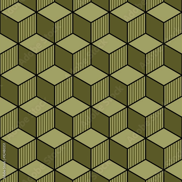 Fototapeta Vector Background #Hexahedron, Hexagon, Chevron, 
