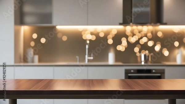 Fototapeta modern kitchen interior with kitchen
