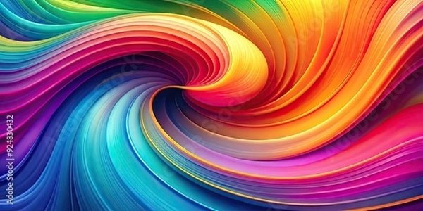 Fototapeta Abstract colorful background with vibrant swirling shapes and gradients, abstract, colorful, vibrant, background, swirl, shapes