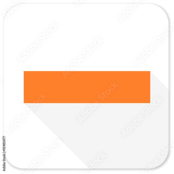 Obraz minus flat icon