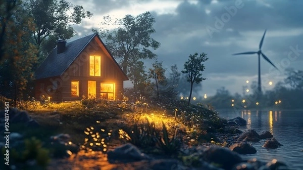 Obraz Innovative Energy Conservation Solutions for a Sustainable Future