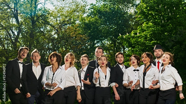 Obraz singing friends