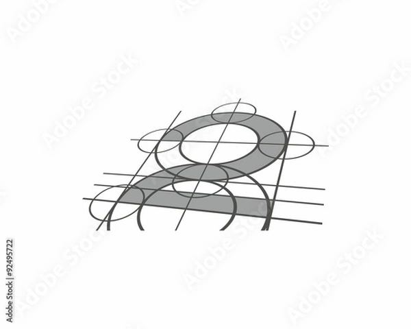 Fototapeta number two sketch logo