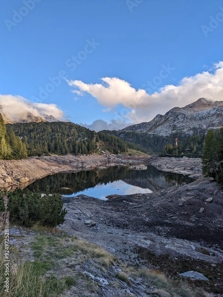 Obraz mountain landscape with lake