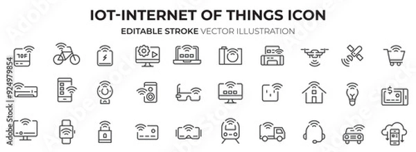 Fototapeta  Internet things icon
