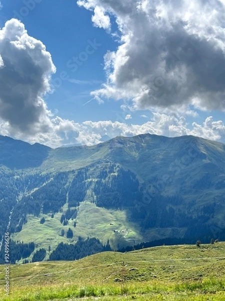 Obraz mountains and clouds