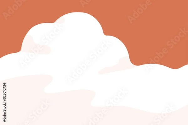 Fototapeta This illustration shows the sky and clouds at dusk.
