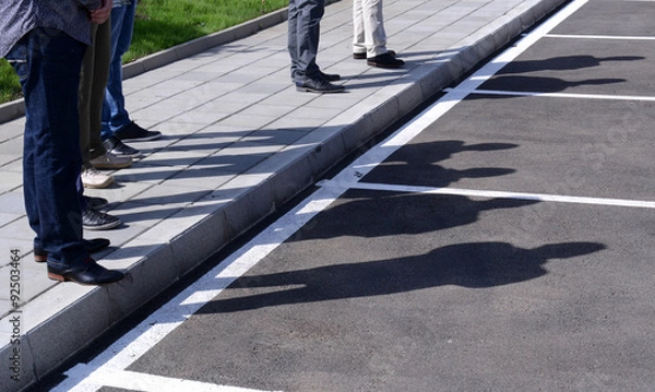 Obraz sidewalk and street
