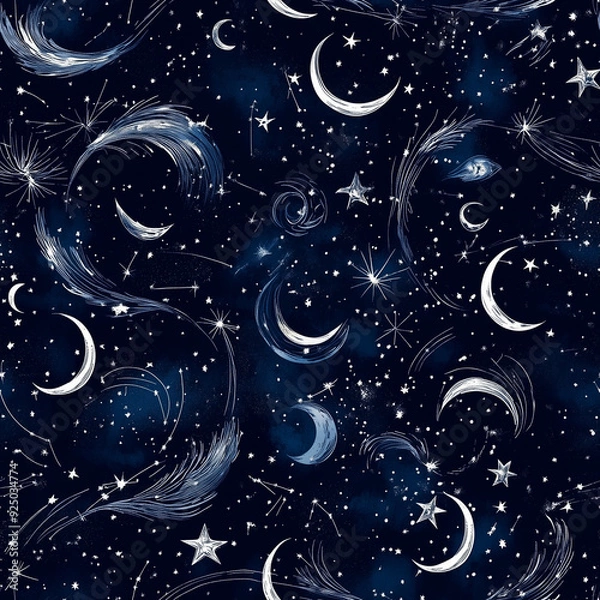 Obraz seamless pattern with stars